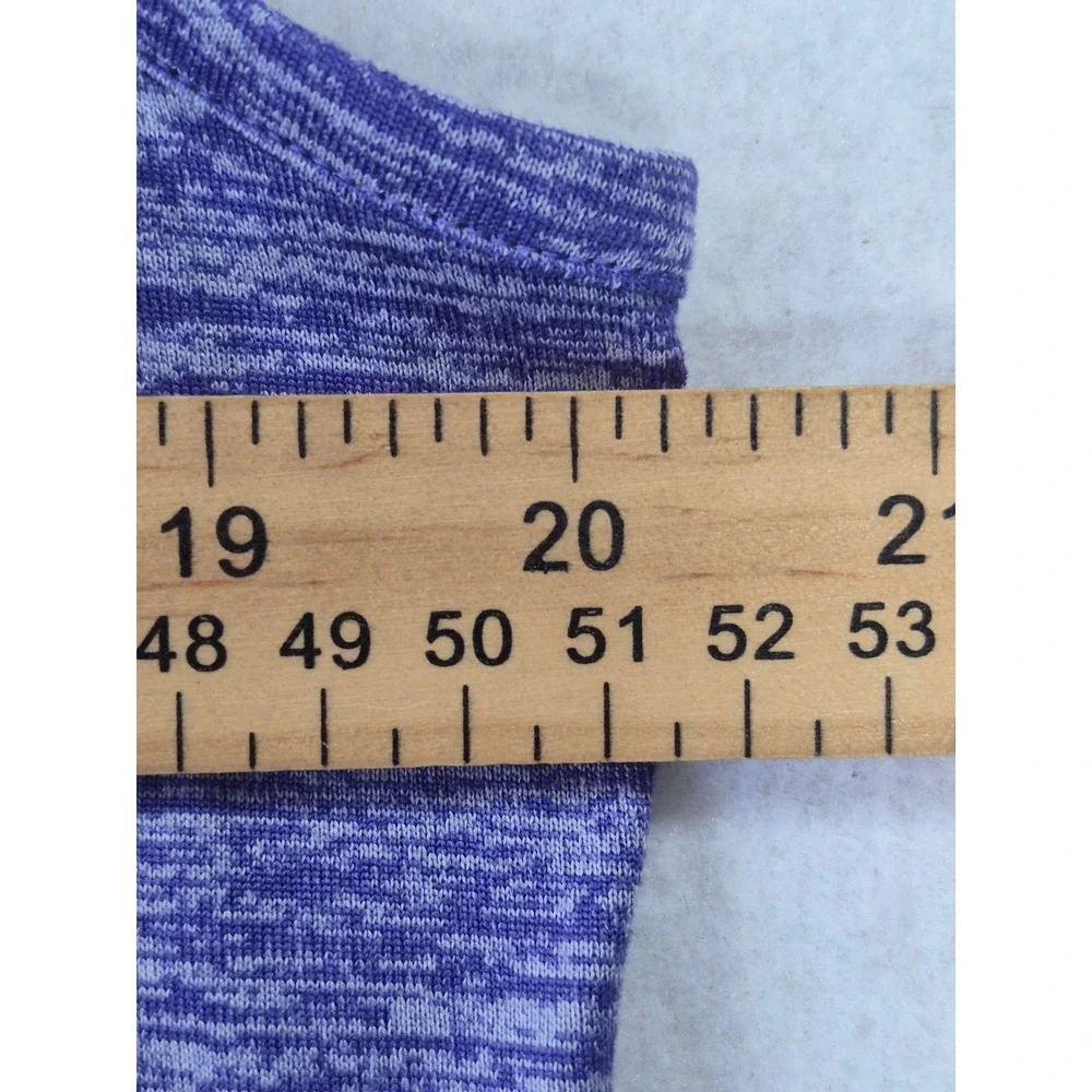 Nike Dri-FIT Womens Purple Space Dye Heathered Tank Top Large 643365-526